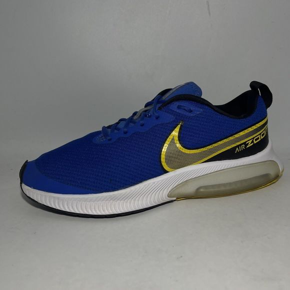Nike Blue and Yellow Men's Sneakers - Picture 6 of 14